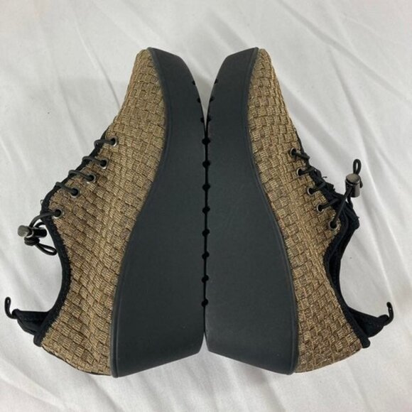 Womens‎ Steven by Steve Madden Wedge Shoe Gold Black Base 9 - Picture 5 of 9